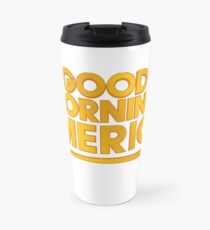 guten Morgen Amerika Thermosbecher