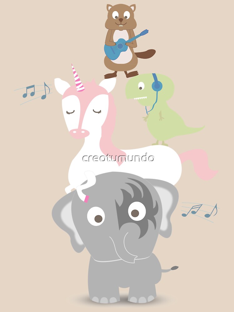 Imagen 7 de 7, Camiseta clásica con la obra Música del bosque, diseñada y vendida por creotumundo.