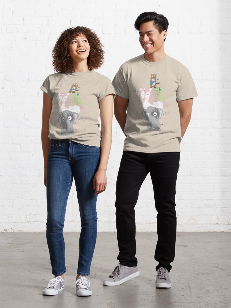Imagen 1 de 7, Camiseta clásica con la obra Música del bosque, diseñada y vendida por creotumundo.