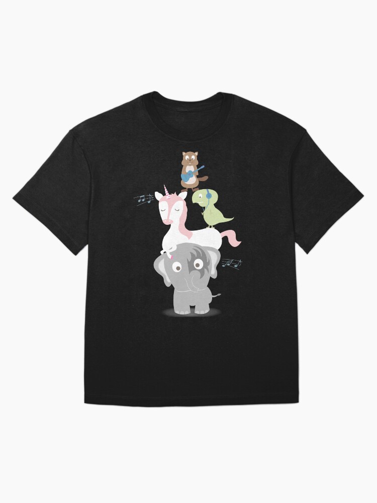Imagen 3 de 7, Camiseta oversize con la obra Música del bosque, diseñada y vendida por creotumundo.