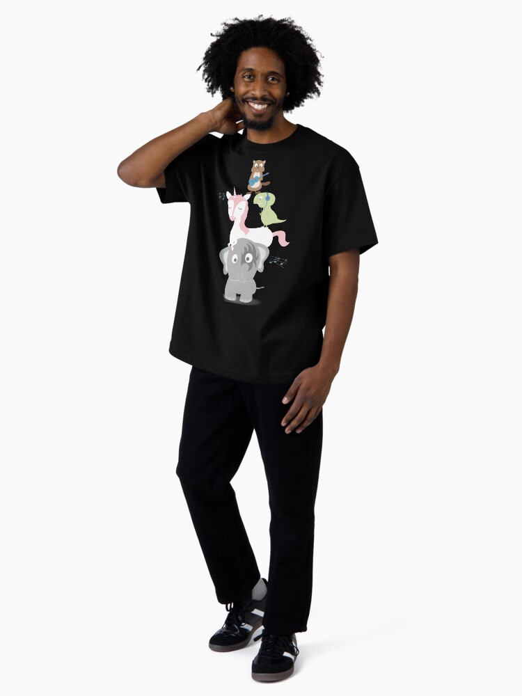Imagen 4 de 7, Camiseta oversize con la obra Música del bosque, diseñada y vendida por creotumundo.