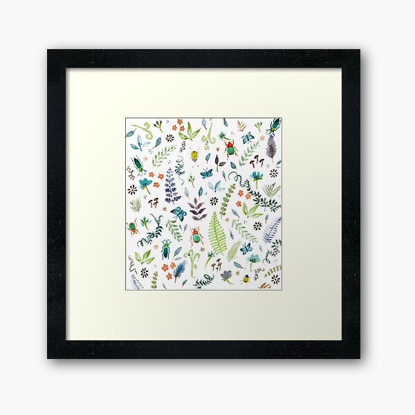 Beetles and Butters Framed Art Print