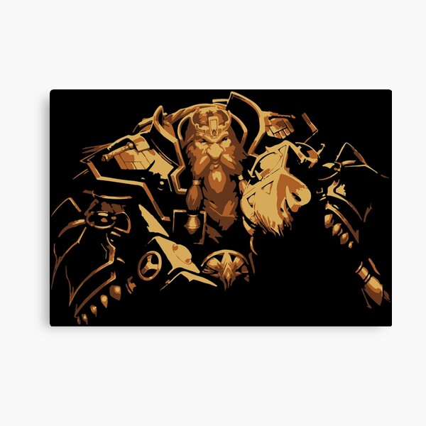 Barbe de bronze Magni Impression sur toile