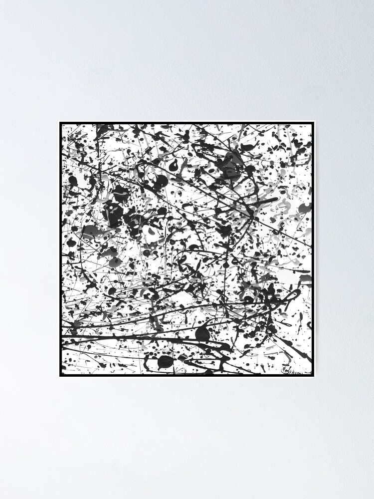 Alternate view of Mijumi Pollock Black and White Poster