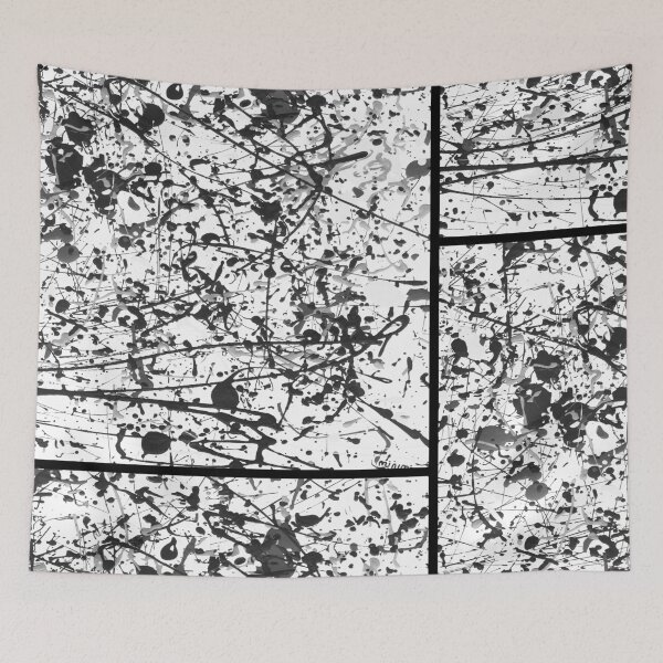 Item preview, Mijumi Pollock Black and White designed and sold by mijumi.