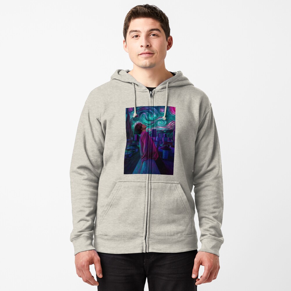 Item preview, Zipped Hoodie designed and sold by Ellen-Drawings.