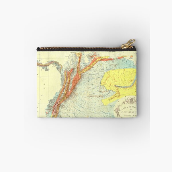 Item preview, Vintage Geological Map of Columbia, Venezuela & Ecuador  designed and sold by BravuraMedia.