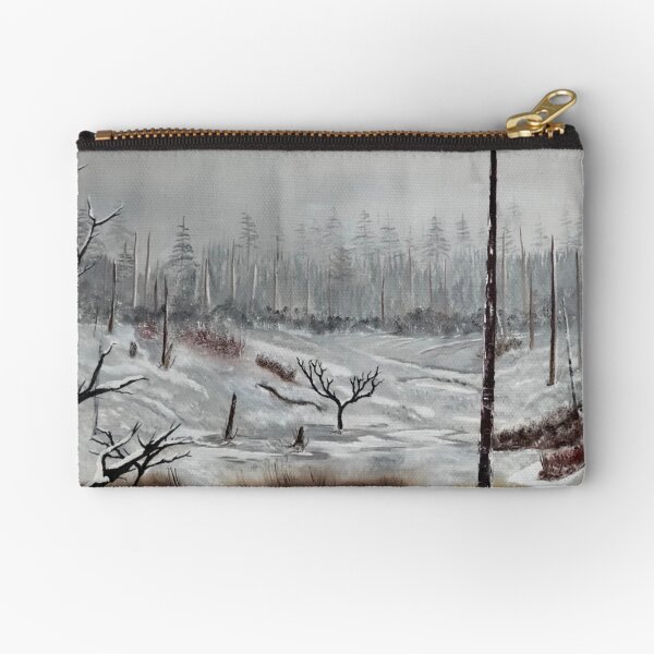 Winter Field Zipper Pouch