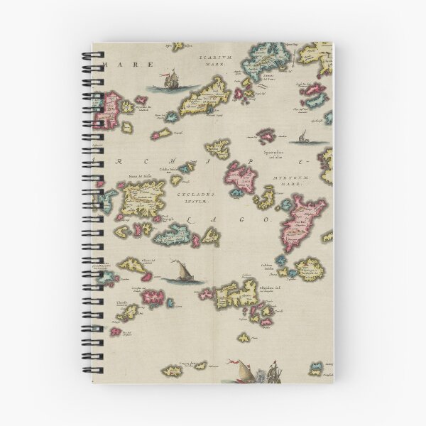 Item preview, Vintage Aegean Sea Islands Map (1665) designed and sold by BravuraMedia.