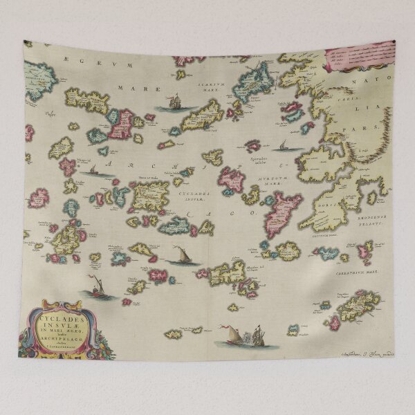 Item preview, Vintage Aegean Sea Islands Map (1665) designed and sold by BravuraMedia.