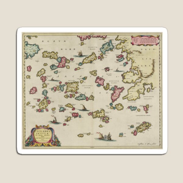 Aegean Sea Islands Map Gifts Merchandise Redbubble