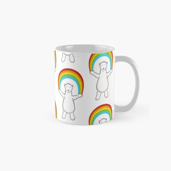 Polar Bear and Rainbow Pattern 1 Classic Mug