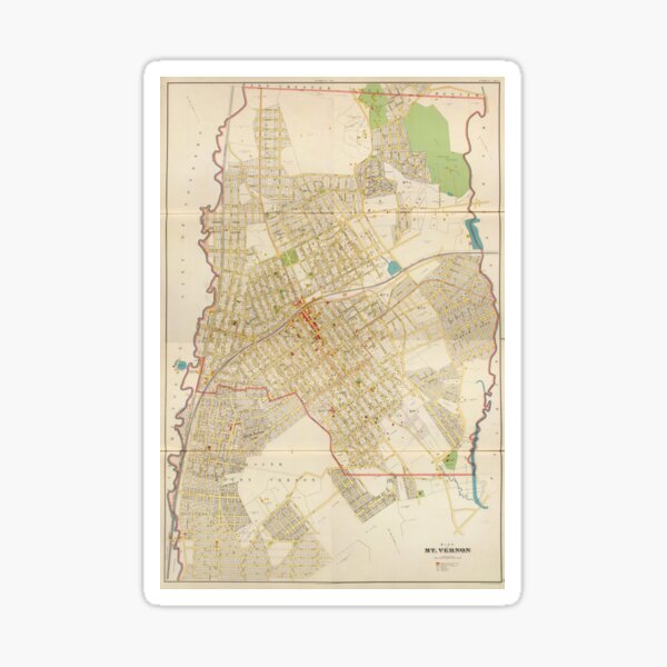 Item preview, Vintage Map of Mount Vernon NY (1893) designed and sold by BravuraMedia.