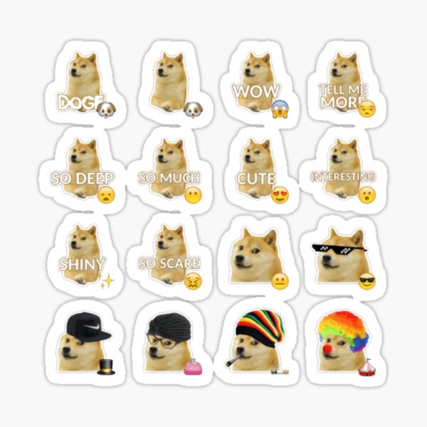 Vista previa del artículo con la obra «Memes De Shiba Inu», diseñado y vendido por avit1.