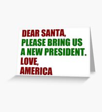 Dear Santa Impeach Trump Greeting Card