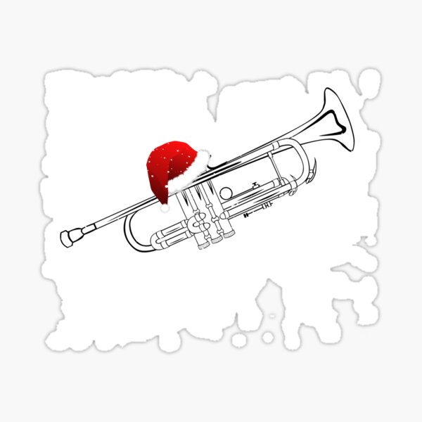 Item preview, Funny Trumpet Christmas Trumpet Player Musician Jazz designed and sold by KatesFunnyArt.