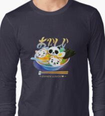 Ramen-Panda-Katzenbär Langarmshirt
