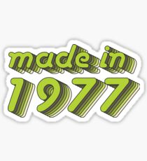 Made in 1977 (Green&Grey) Sticker