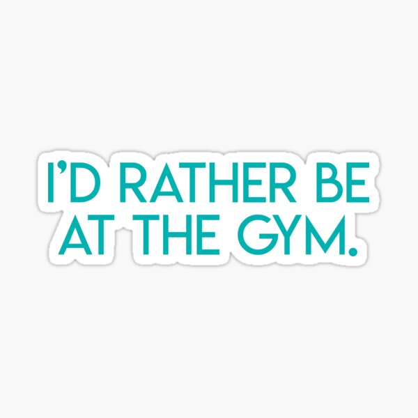 Gym rat Sticker for Sale by gabster69