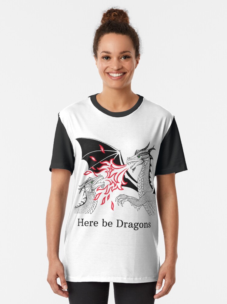 Alternate view of Dragons Fight Graphic T-Shirt