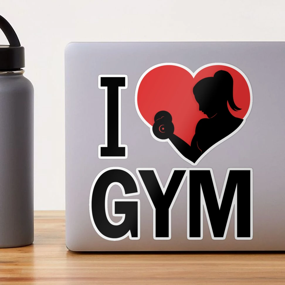 I Love Gym' Sticker | Spreadshirt