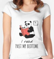 Ich lese PAST MY BEDTIME - ideale bibliophile Geschenke Tailliertes Rundhals-Shirt