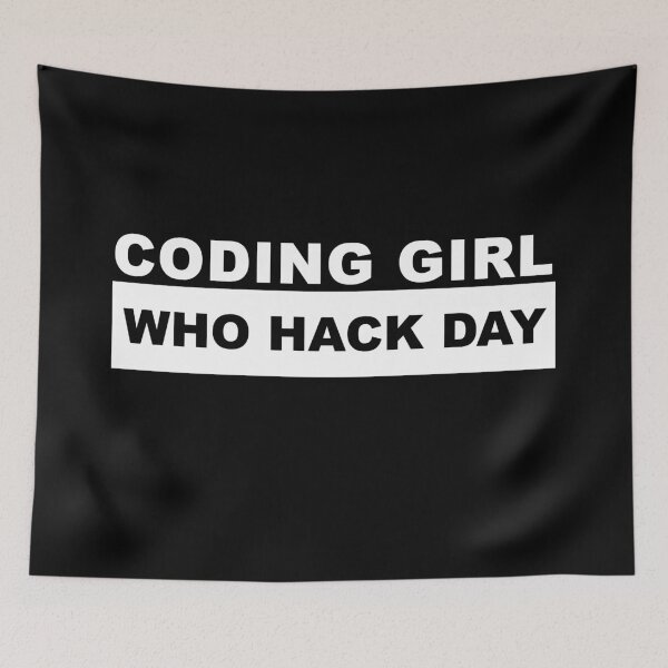 Item preview, Coding girl who hack day designed and sold by KeepOnCoding.