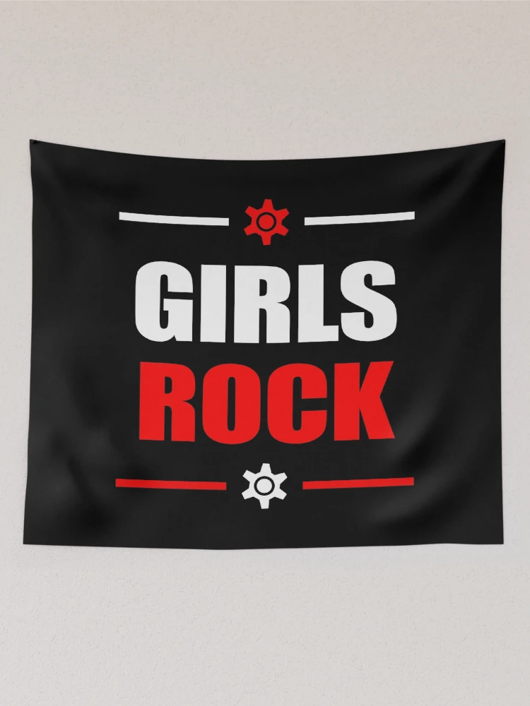 Thumbnail 2 of 3, Tapestry, Girls Rocks! designed and sold by KeepOnCoding.