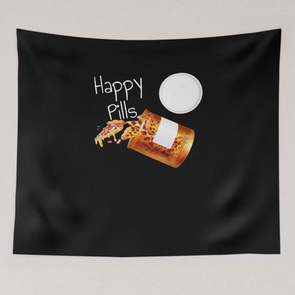 Item preview, Happy Pills Pizza - Funny Tasty Food Happy designed and sold by PrintPress.