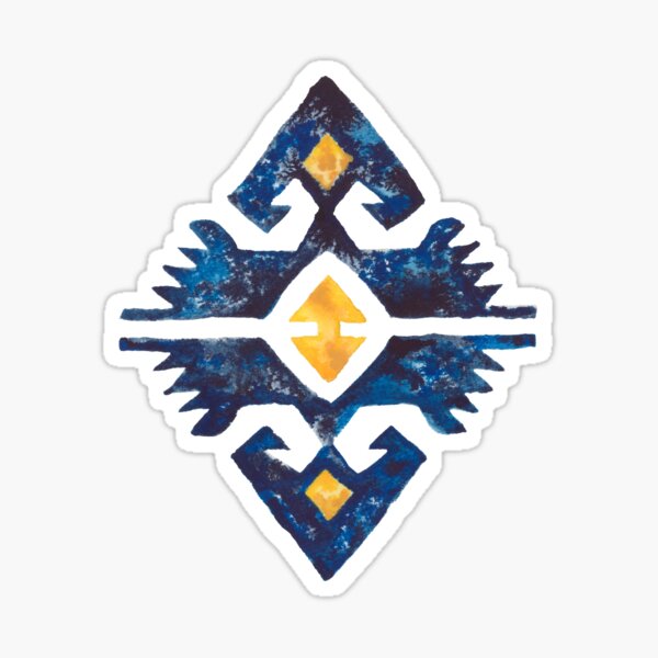 Thunderbird Kilim Watercolor Sticker