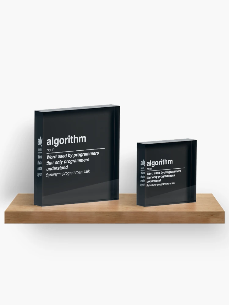 Thumbnail 3 of 5, Acrylic Block, Algorithm designed and sold by KeepOnCoding.