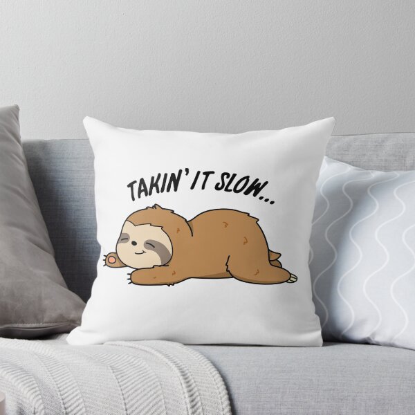 Item preview, Taking It Slow Funny Sloth Puns  designed and sold by punnybone.