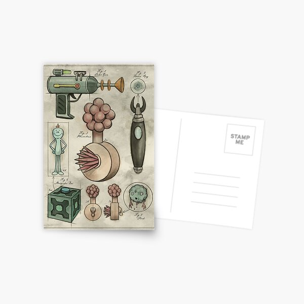 Rick and Morty - Vintage Gadgets #2 Postcard