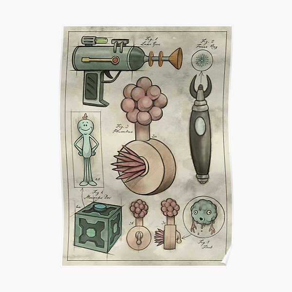Rick et Morty - Vintage Gadgets # 2 Poster