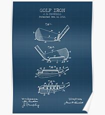 GOLF IRON blueprint Poster