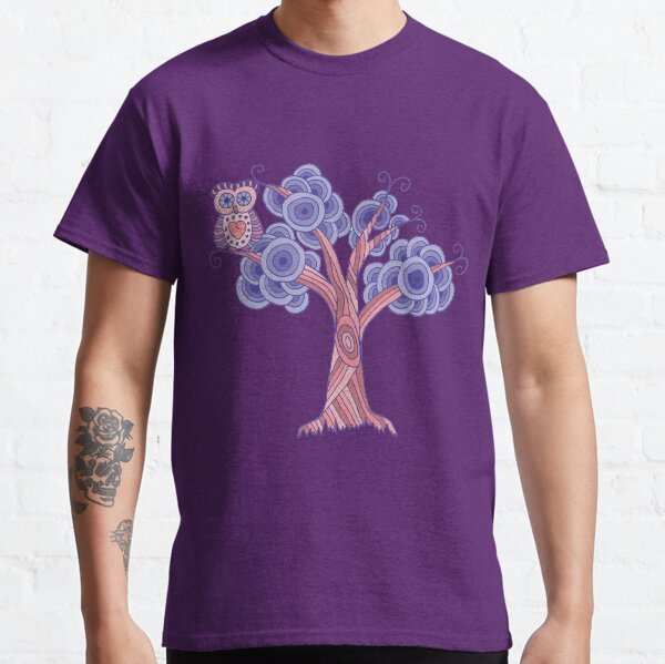 Owl in Violet Classic T-Shirt