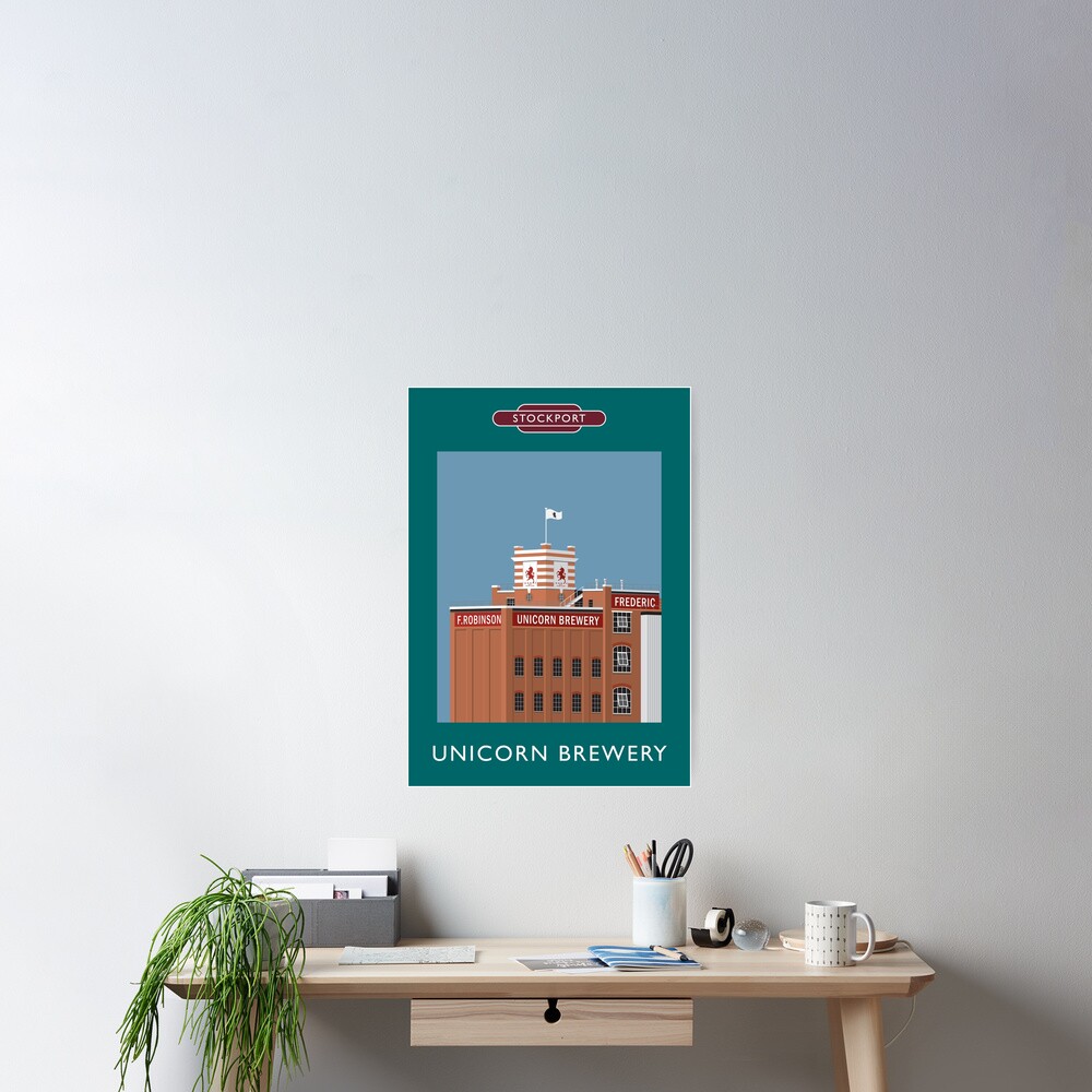 STOCKPORT - Unicorn Brewery Poster
