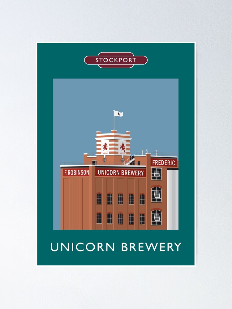 Alternate view of STOCKPORT - Unicorn Brewery Poster