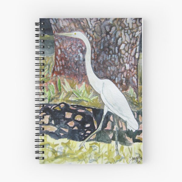 Item preview, herron bird watercolor wildlife painting designed and sold by derekmccrea.
