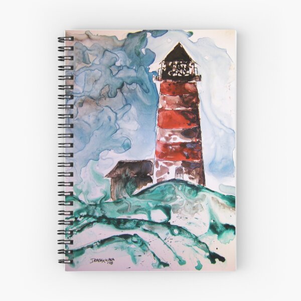 Item preview, Sapelo Island Lighthouse watercolor on yupo paper designed and sold by derekmccrea.