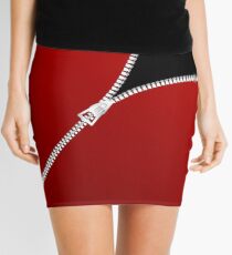 ZIPPER FIVE Mini Skirt