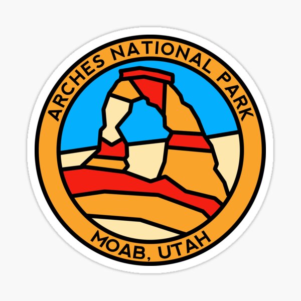 Delicate Arch Design - Arches National Park Sticker