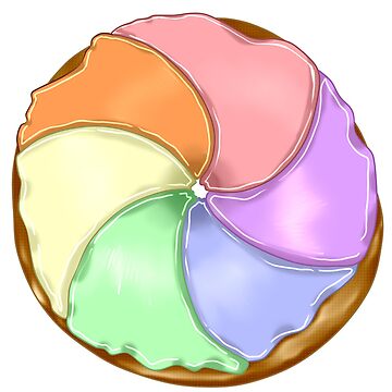 Artwork thumbnail, Rainbow Swirl Donut by Hawa777ARTS