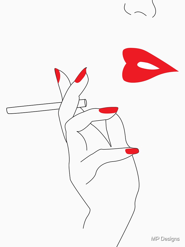 "Smoking Lips " Tshirt for Sale by Mperelmuter Redbubble smoking t