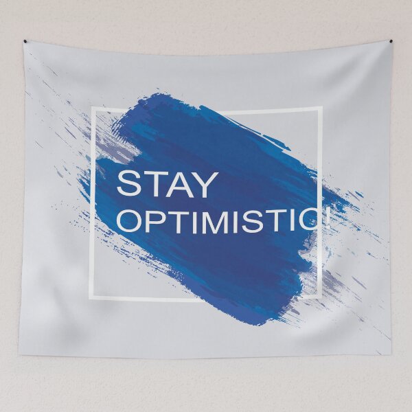 Item preview, Stay Optimistic Typography designed and sold by leen12 Art Designs Prints.