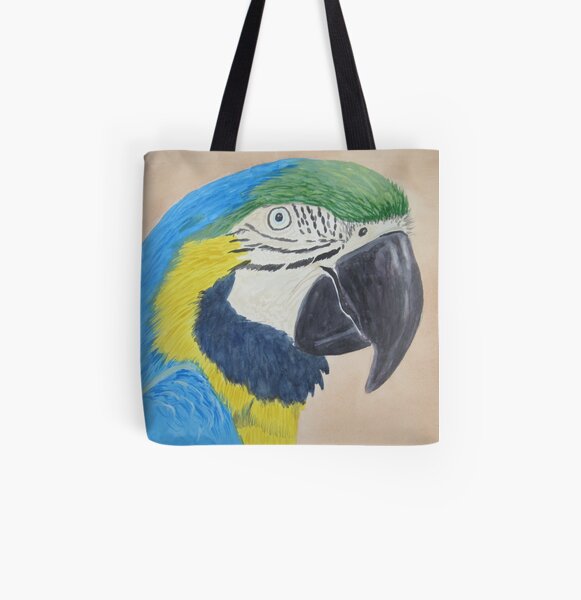 Macaw All Over Print Tote Bag