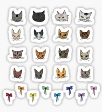 Cute Cats Stickers Sticker