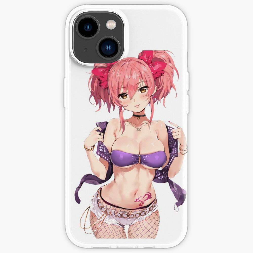Sexy Anime Girl with Pink Hair