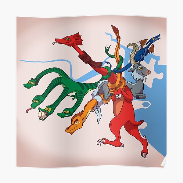 Dragon MBTA Map Poster