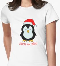 Sweet Christmas Penguin - little penguin Women's Fitted T-Shirt
